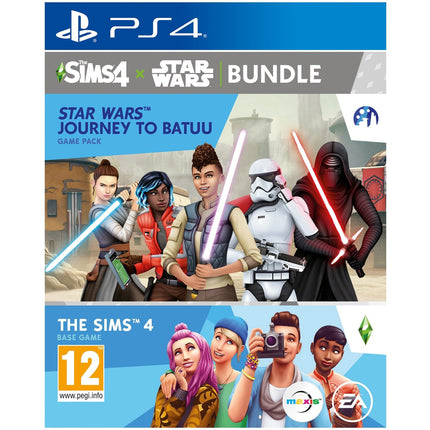 Sony PlayStation 4 SIMS 4 Plus Star Wars: Journey to Batuu Game Bundle