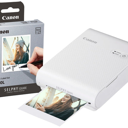 Canon Selphy Square QX10 Wireless Photo Printer - White