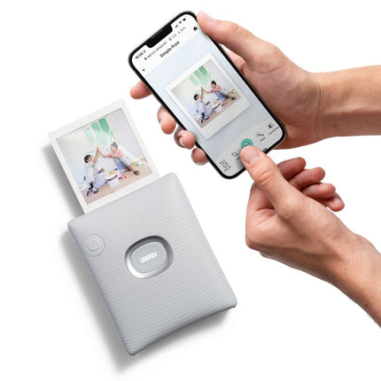 Fujifilm Instax PAL Digital Camera with Square Link Printer Bundle - White