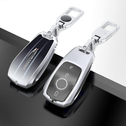 Car Key Shell for Mercedes Benz - Gradient Glass Key Cover for A/C/G/E/S Class