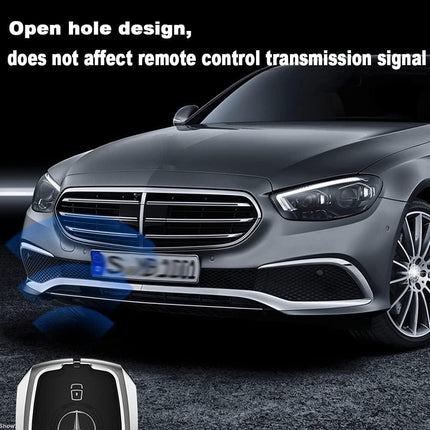 Car Key Shell for Mercedes Benz - Gradient Glass Key Cover for A/C/G/E/S Class