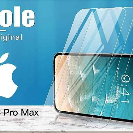 iPhone 14 Plus / 13 Pro Max / 15 Pro Max Tempered Glass Screen Protector 3 Pack