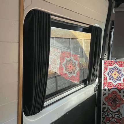 For Vauxhall Movano Premium 2 x Side Window Curtains | Van-X