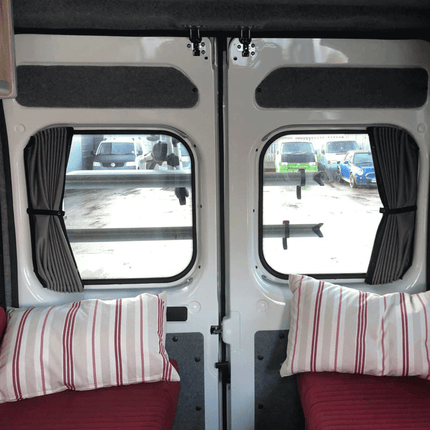 For Fiat Scudo Premium 1 x Barn door Window Curtain Van-X