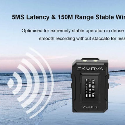 Maplin CKMOVA VOCAL X V1 Ultra Compact 2.4GHZ Dual Channel Wireless Microphone System with 1x Transmitter & 1x Receiver