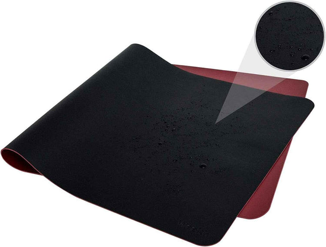 Weelth Reversible Faux Leather Desk Protector for Keyboard and Mouse Mat 80x40cm