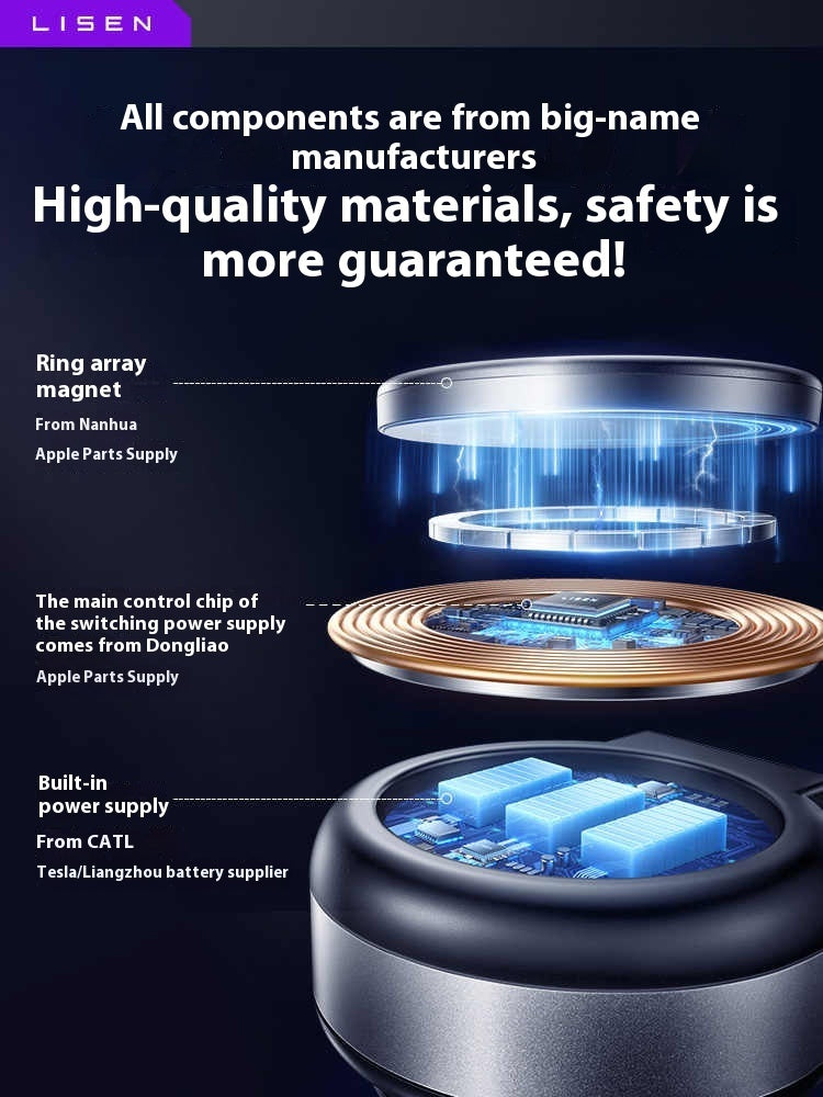 Electric Vacuum Vehicle Navigation Magnetic Phone Holder