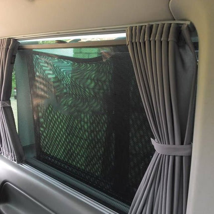 For VW T6 Window Curtains Eco-Line - Black | Van-X