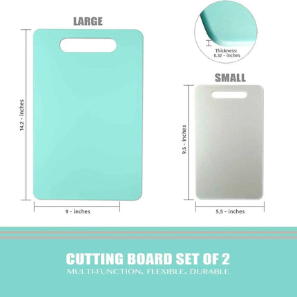 Premium Utility Chopping Board with Handles Food Safe BPA Free Dishwasher Safe