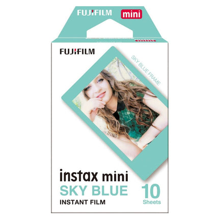 Fujifilm Instax Mini Border Instant Photo Film - Sky Blue