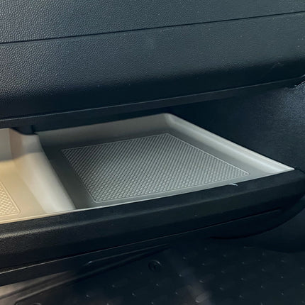 For Fiat Ducato RAM ProMaster Lower Dashboard Rubber Mats (Light Grey)