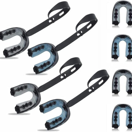 Football Mouth Guard Adult Youth Sports Mouthguard with Strap 4 Pack Multisport