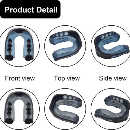 Football Mouth Guard Adult Youth Sports Mouthguard with Strap 4 Pack Multisport