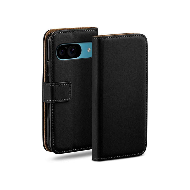 Google Pixel 9a Book Flip Case Leather Wallet