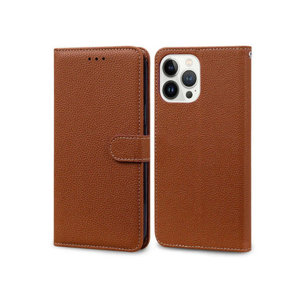 iPhone 15 Series Book Flip Case Leather Wallet