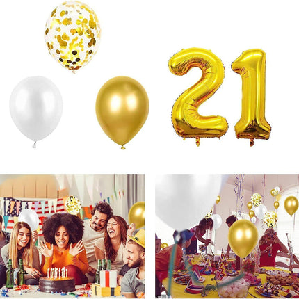 Birthday Decoration Balloon set for 18th, 21st, 30th, 40th, and 50th birthdays