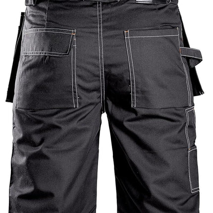Black Hammer Mens Work Shorts Multi Pockets 30W Cargo Triple Stitched Workwear