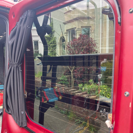 For Fiat Scudo Premium 1 x Barn door Window Curtain Van-X
