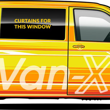 For VW T3 Premium Window Curtains - Black/Black - CREATE YOUR OWN BUNDLE! Van-X