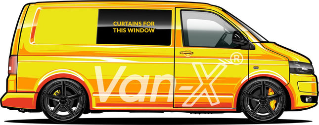 For VW T4 Transporter Van Conversion Premium Curtains - Black/Grey - CREATE YOUR OWN BUNDLE! Van-X