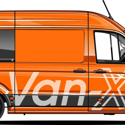 For MAN TGE / New Crafter Premium Window Curtains - Black/Grey - CREATE YOUR OWN BUNDLE | Van-X