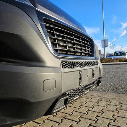 For Fiat Ducato Lower Bumper Honeycomb Grille - Matte Black | Van-X