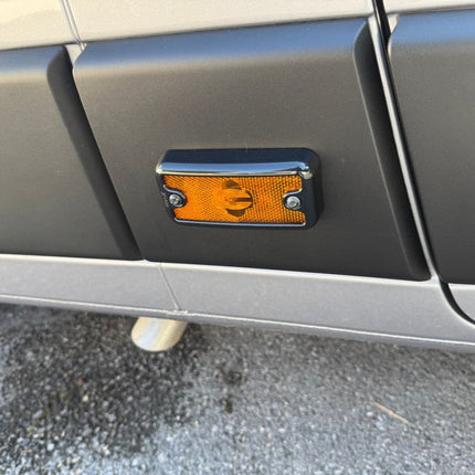For Fiat Ducato Signal Mark Cover/Guard - Gloss Black | Van-X