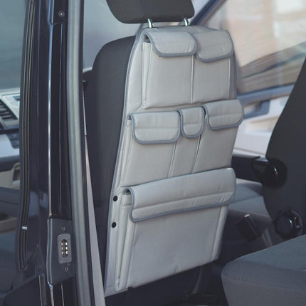 For VW T5 & T5.1 Transporter Campervan Back Seat Organiser – Leatherette Single & Double | Van-X