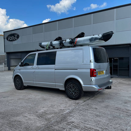 For VW T6 Transporter LWB Side skirts Painted Ready in  Reflex Silver, Painted and Ready to Fit ABS plastic