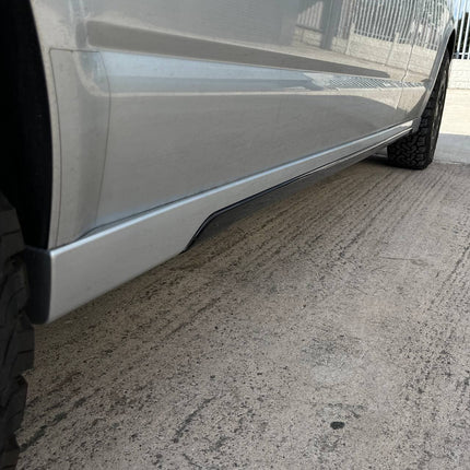 For VW T5, T5.1 LWB Side Skirts Reflex Silver Plastic Painted and Ready to Fit