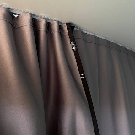 For Mercedes Dodge Sprinter Cab Divider Curtain Kit with Rail Premium Quality - Van-X