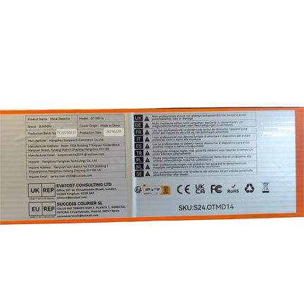 Professional Metal Detector Waterproof 30cm Coil Dual LCD SUNPOW