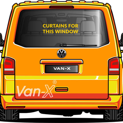 For VW T4 Transporter Van Conversion Premium Curtains - Black/Burgundy - CREATE YOUR OWN BUNDLE! Van-X