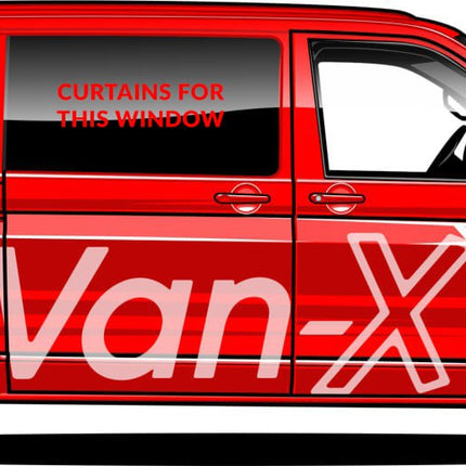 For Vauxhall Vivaro Premium Window Curtains - Black/Burgundy - CREATE YOUR OWN BUNDLE! Van-X