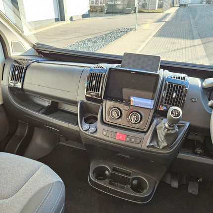 For Fiat Ducato RAM ProMaster Lower Dashboard Rubber Inserts & Mats – Black