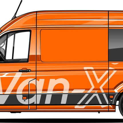 For Vauxhall Movano Premium Window Curtains - Black/Black - Custom Bundle Option | Van-X