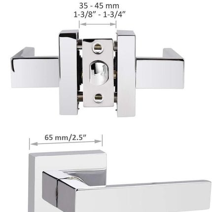 Interior Door Lever Bedroom Stainless Steel Lock Set Without Key Probrico