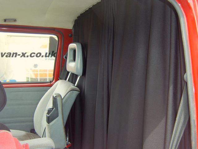 For VW T5 Transporter Cab Divider Curtain Kit with Rail Premium Quality - Van-X
