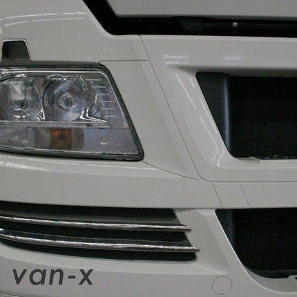 For Man Tgx Stainless Steel Front Fog Light Trims (Set of 4)(WITHOUT FOG LIGHTS)
