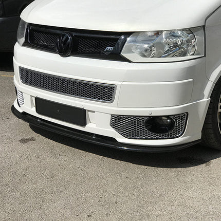 For VW T5.1 Front Mesh Honeycomb Bumper (Matte Chrome) Painted and Ready to Fit