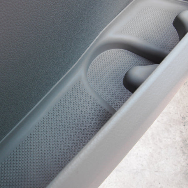 For VW T6 Rubber Door Pocket Inserts – Grey Mat Set, Direct Fit | Van-X