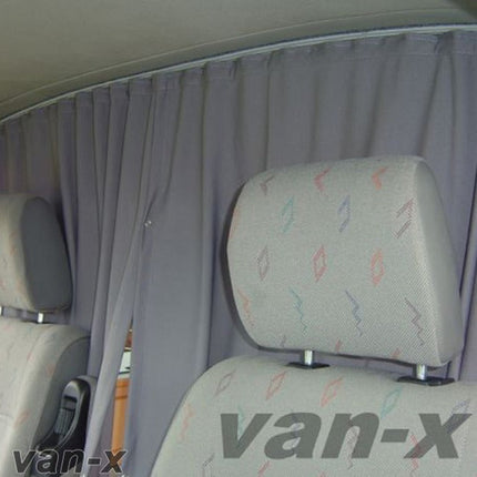 For Fiat Doblo Cab Divider Curtain Kit with Rail Premium Quality - Van-X