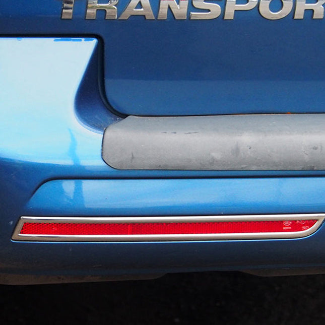 For VW T5.1 Transporter Barndoor Rear Bumper Reflector Trims – Chrome Styling Upgrade | Van-X