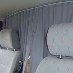 For VW Crafter Cab Divider Curtain Kit with Rail Premium Quality - Van-X