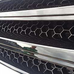 For VW Volkswagen T5.1 Front Badgeless Grille – Gloss Piano Black Finish | Van-X