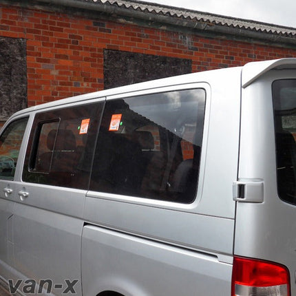 For VW T5 Transporter Rear Quarter Window Swb Smoked Glass | Van-X