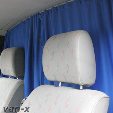 For VW T5 Transporter Cab Divider Curtain Kit with Rail Premium Quality - Van-X