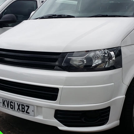 For VW Volkswagen T5.1 Front Badgeless Grille B-Grade – Gloss Piano Black Finish | Van-X - Clearance