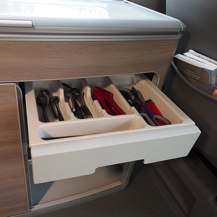 For VW T6 California Camper Cutlery Tray – Van-X Campervan Kitchen Organiser