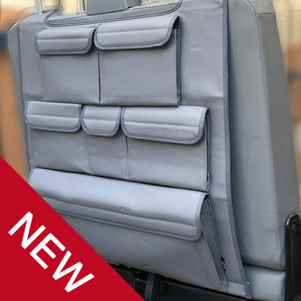 For VW T5 & T5.1 Transporter Double Back Seat Organiser – Premium Leatherette Storage | Van-X